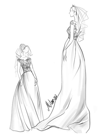 ウェディングドレス　2025　イリュージョンネック　半袖　マキシ丈　レース　ソフトチュールビーチブライダルガウン　ボーホーウェデイングドレス