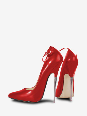 レッド ブラック　ファッション　パンプス　シューズ