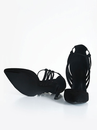 ハイヒール ポインテッドトゥ パンプス ブラック ピンヒール ヌバック 11cm 無地 シューズ プラスサイズシューズ 調整可能なストラップ 結婚式 二次会 通勤用 仕事 キャバ 卒園式 卒園式 レディース靴