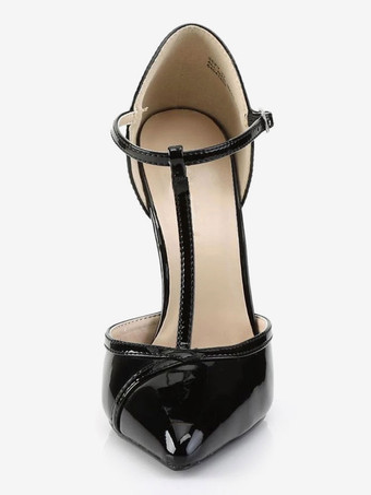 ヴィンテージシューズ スチレットヒール スパンコールT ストラップ セクシー 女性