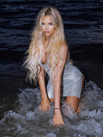 クラブショードレス ラインストーン ホルターネックライン セクシー ミニドレス レディース