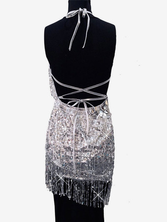 ラテンダンスドレス　2025　ゴールド　レディース　フリンジ 　スパンコールダンシングコスチュームハロウィン