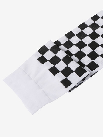 女性サロンストッキングチェック柄ニーハイソックスハロウィンコスプレコスチュームアクセサリー