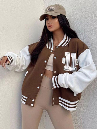 ラクダ色 ボンバージャケット レディース オーバーサイズ カジュアル 新学期 アウター