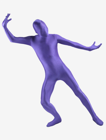 全身タイツ　ブルー　単色　ピュア　ニンジャ　舞台　演劇　仮装　変装　パーティー衣装　イベント　宴会　コスチューム