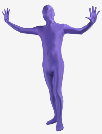 全身タイツ　ブルー　単色　ピュア　ニンジャ　舞台　演劇　仮装　変装　パーティー衣装　イベント　宴会　コスチューム