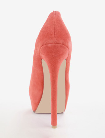 パンプス ピンヒール ラムスキン ピープトゥシューズ オレンジ 16cm アーガイル柄 ダンスパーティー シューズ レディース靴 パーティー キャバ 2次会 二次会 結婚式