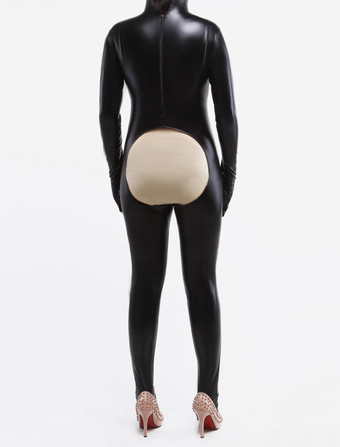 メタリックタイツ　ブラック　シャイニーメタリック　大人用　ユニセックス　 ハロウィン