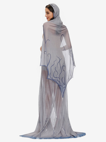 ハロウィーンのコープスブライドコスチュームドレス帽子セット