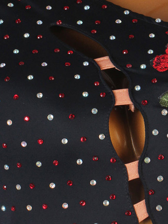 ラテンダンスコスチューム黒人女性のライクラスパンデックスドレスダンスウェア