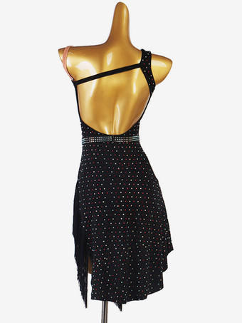 ラテンダンスコスチューム黒人女性のライクラスパンデックスドレスダンスウェア