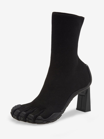 Women's Ankle Boots White Special Shaped Heel Toe Booties