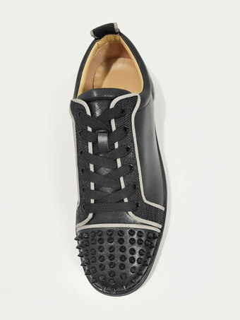 メンズ ラウンドトゥ レースアップ スニーカー スパイク付き Milanoo 限定