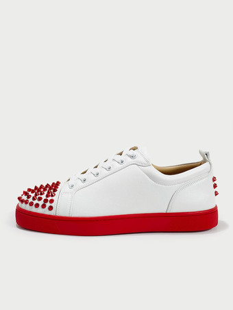 Zapatillas de hombre con punta redonda y cordones en la parte delantera y trasera Zapatillas con pinchos Exclusivo de Milanoo