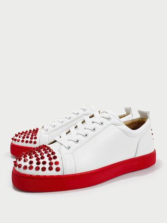 Zapatillas de hombre con punta redonda y cordones en la parte delantera y trasera Zapatillas con pinchos Exclusivo de Milanoo