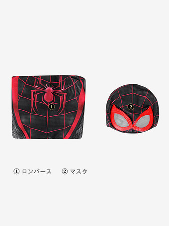 ユニセックス スパイダーマン コスチューム 大人用 ポリエステル繊維 フード付き 全身ライクラ スパンデックス