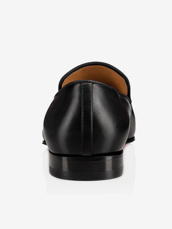 Herren Loafer Slip-On Square Toe Schwarze Schuhe