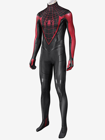ユニセックス スパイダーマン コスチューム 大人用 ポリエステル繊維 フード付き 全身ライクラ スパンデックス