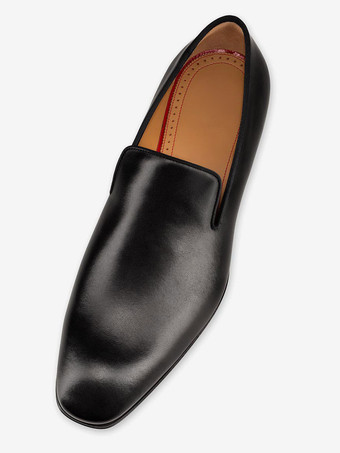 Herren Loafer Slip-On Square Toe Schwarze Schuhe