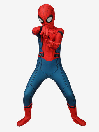 Marvel Comics Spider Man Heimkehr Kind Cosplay Kostüm Lycra Spandex Overall