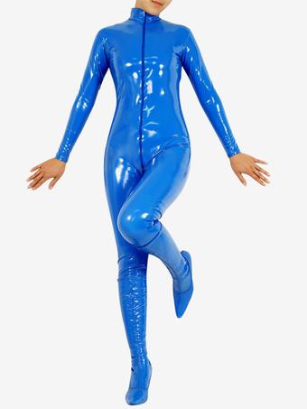 Halloween Morph Suit Brillant Blue Lycra Spandex Zentai Suit