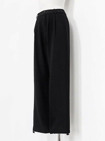 ゴシックロリータ パンツ王子スタイル黒ロリータ ストレート パンツ