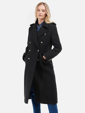 Manteau Femme Col Rabattu Manches Longues Boutons Veste D hiver