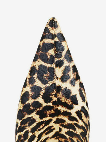 ニーブーツ上の女性スティレットヒール先のとがったつま先PUレザーサイハイブーツ