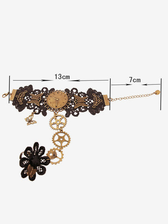 ロリィタ手飾り　アクセサリー　ブロンズカラー　お茶会　合金　スチームパンク　