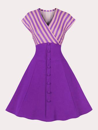 Purple Rockabilly Dress