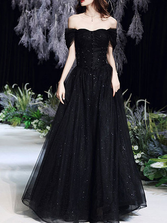 プロムドレス レース ストラップレス Aライン ノースリーブ パーティードレス