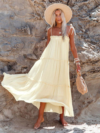 アプリコットシフトドレス スパゲッティストラップ ノースリーブ カジュアル プリーツ ストラップネック オーバーサイズ ブラック チュニックドレス