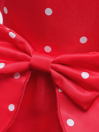 クリスマスポリエステル繊維レッドクリスマスホリデーパーティードレスのチュニックドレス