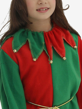 キッズクリスマスコスチュームレッドポリエステルファイバーシルクハットパンツ3ピースセットクリスマスホリデーコスチューム