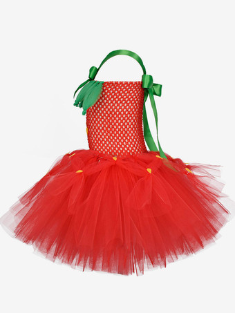 クリスマスレッドポリエステルファイバークリスマスホリデーパーティードレスのキッズチュニックドレス