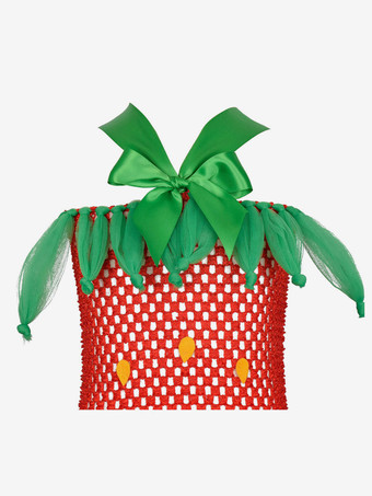 クリスマスレッドポリエステルファイバークリスマスホリデーパーティードレスのキッズチュニックドレス