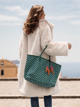 女性用フェイクファーコート ロング 冬 エコフレンドリー ファーコート