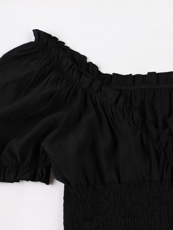 レトロワンピース　1950年代オードリー・ヘップバーン風　半袖　二次会　お呼ばれ　発表会　スイングドレス