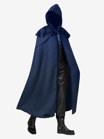 ブルー ケープマントポリエステル大人用コスチュームアクセサリー