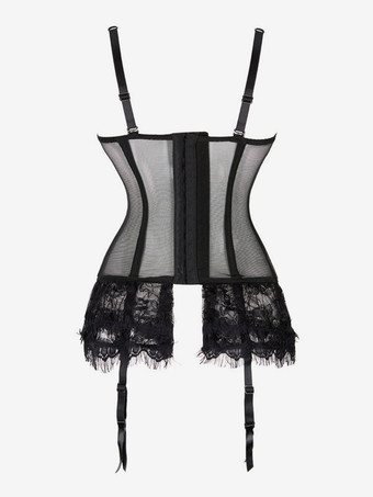 ライトアプリコットストラップネックセクシーなウェディングドレス機能ボタンレースプリント女性用コルセット