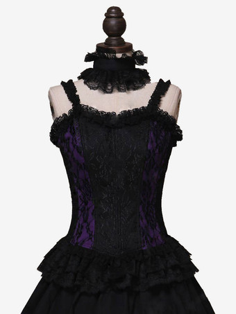 レッドレトロコスチュームフリルポリエステルチョーカー女性のレトロなチュニックマリーアントワネットコスチューム18世紀のコスチューム バーガンディ