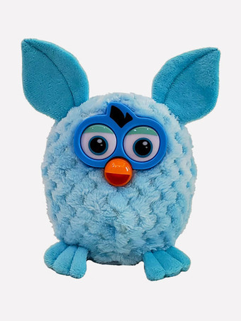 ライトスカイブルーぬいぐるみ電子ペットフクロウおしゃべりファービーエルフ