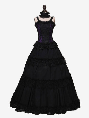 パープル レッドレトロコスチュームフリルポリエステルチョーカー女性のレトロなチュニックマリーアントワネットコスチューム18世紀のコスチューム バーガンディ