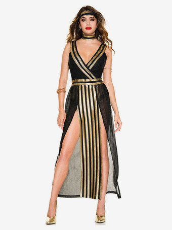 ブラック ギリシャ風ハロウィンコスチューム ブラック 大人用 セクシー チョーカー 帽子 ポリエステル ホリデーチュニック ホリデーコスチューム