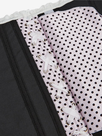 ライトピンク Vネック セクシー レースアップ レースアップ 水玉 レディース レディース ビスチェ