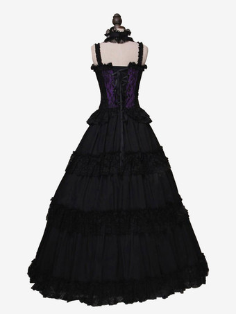 レッドレトロコスチュームフリルポリエステルチョーカー女性のレトロなチュニックマリーアントワネットコスチューム18世紀のコスチューム バーガンディ