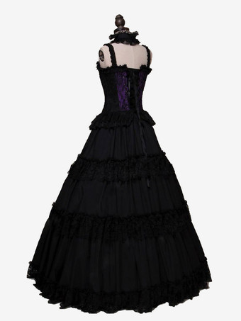 レッドレトロコスチュームフリルポリエステルチョーカー女性のレトロなチュニックマリーアントワネットコスチューム18世紀のコスチューム バーガンディ