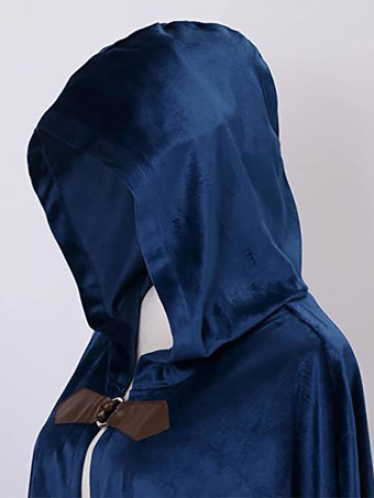 ブラック ヴィンテージ レトロ 中世 鹿 スエード ケープ ハロウィン レトロ バトル ウォリアー コスチューム ケープ