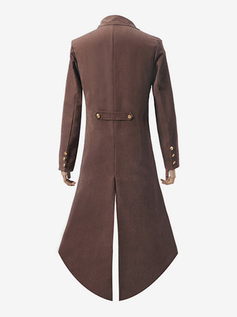 コーヒーブラウンヴィンテージレトロ中世レトロタキシードパンクレトロ中丈服