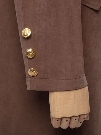 コーヒーブラウンヴィンテージレトロ中世レトロタキシードパンクレトロ中丈服